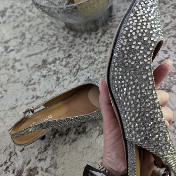 Rhinestone Sparkle Shoes J Renee New Year's Eve 🎉👠 shoes 7.5 - Picture 7 of 16